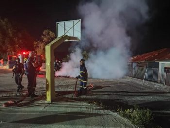 Φωτιά στην αυλή του Δημοτικού Σχολείου Πεντέλης