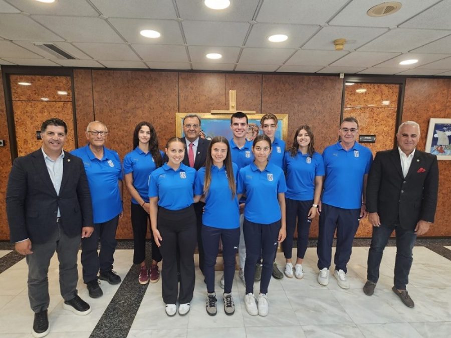 O Πρόεδρος Ισίδωρος Κούβελος συνάντησε το μέλλον της ελληνικής κωπηλασίας
