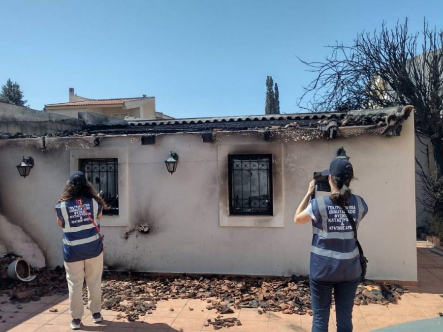 Συνεχίζεται εντατικά η καταγραφή των ζημιών από τις πυρκαγιές