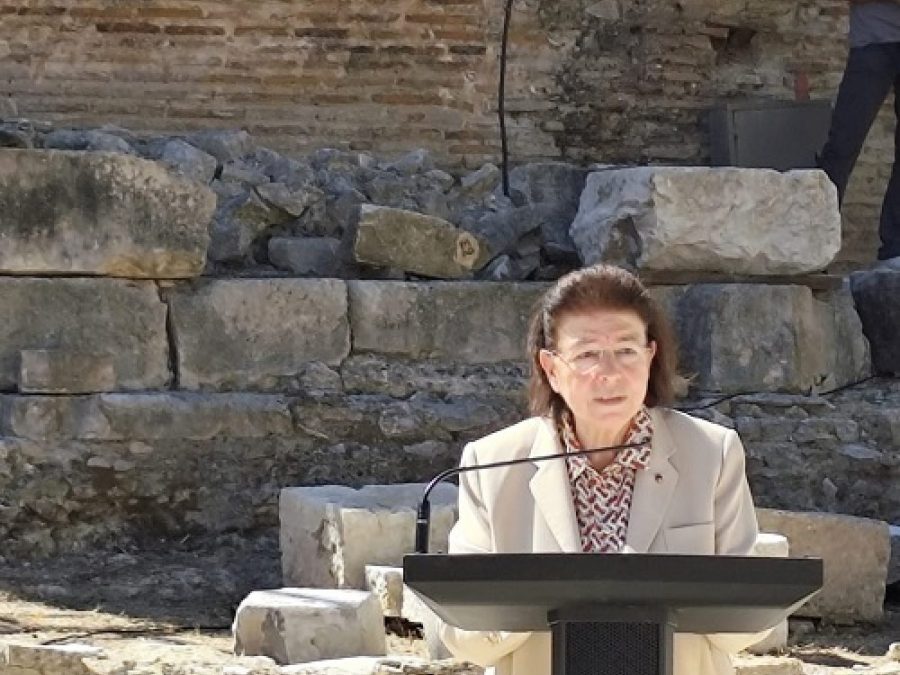 Λίνα Μενδώνη: «Στόχος εθνικής σημασίας η ένταξη της Νικόπολης στον κατάλογο Παγκόσμιας Κληρονομιάς της UNESCO»