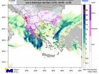 Κύμα κακοκαιρίας: Πυκνές χιονοπτώσεις έως τα βόρεια πεδινά