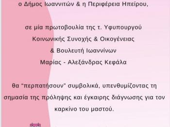 Δράση ευαισθητοποίησης για τον καρκίνο του μαστού