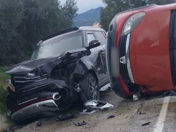 Πλαγιομετωπική σύγκρουση στο Κανάλι