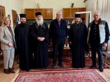 Επίσκεψη του Μητροπολίτη Δρυϊνουπόλεως, Πωγωνιανής και Κονίτσης στον Περιφέρειαρχη 