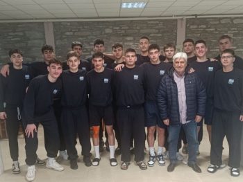 Στο πλευρό των Εθνικών ομάδων Κ18 ο Πρόεδρος Γιώργος Καραμπέτσος