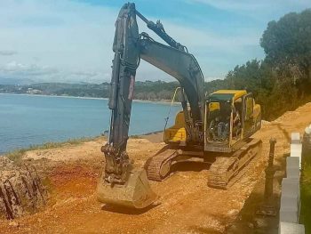 Προχωρά το έργο αποκατάστασης της κατολίσθησης στον Μύτικα