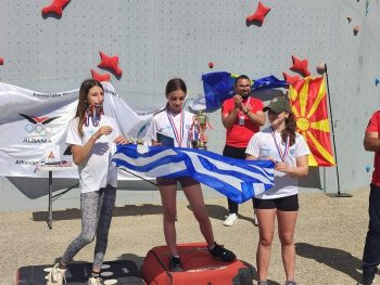 Μετάλλια για την Αγγελική Τριανταφύλλου στην αναρρίχηση 