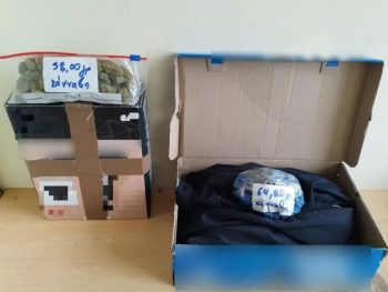 Δέματα με κάνναβη σε θυρίδες ταχυμεταφορών