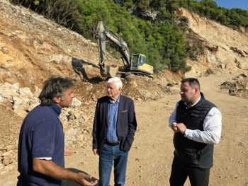 Επίσκεψη των δημάρχων Βορείων Τζουμέρκων και Κεντρικών Τζουμέρκων στο έργο Πηγάδια – Γέφυρα Πλάκας