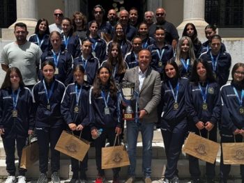 Ο Δήμαρχος Ιωαννίνων υποδέχτηκε τις πρωταθλήτριες Ελλάδας της ΕΠΣ Ηπείρου
