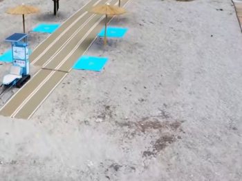 Τοποθέτηση εξοπλισμού ΑμεΑ στην παραλία της Καστροσυκιάς από τον Δήμο Πρέβεζας