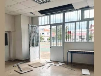 Ολική ανακατασκευή της ψευδοροφής στο Λύκειο Πεδινής μετά από αυτοψία των Τεχνικών Υπηρεσιών του Δήμου