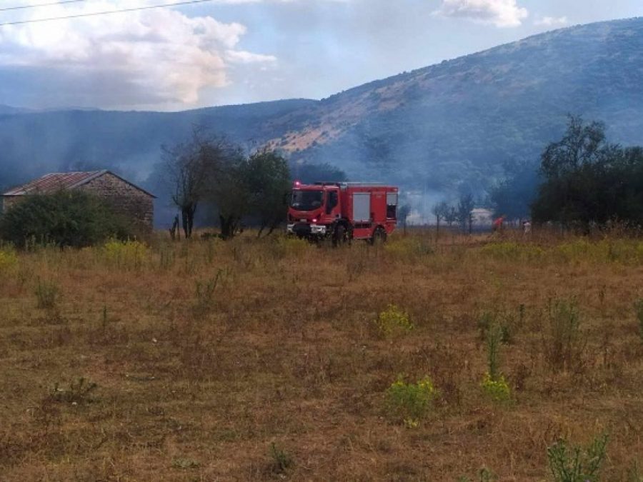  Μεγάλη κινητοποίηση για φωτιά κοντά στην Πεδινή