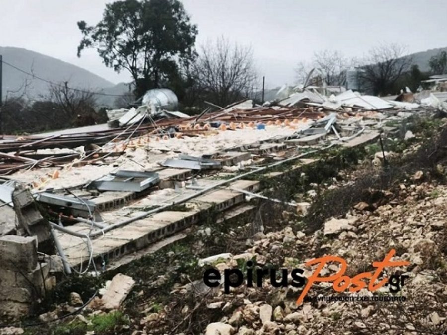 Ανεμοστρόβιλος στο Καλπάκι- Καταστροφή πτηνοτροφικής μονάδας με 40.000 κοτόπουλα