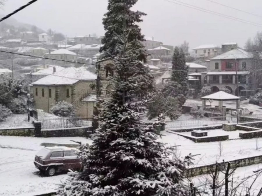 Στους -8°C έπεσε ο υδράργυρος στην Ήπειρο  