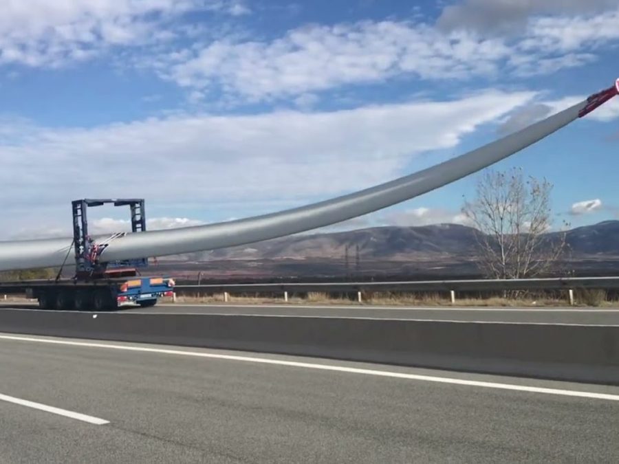 Κυκλοφοριακές ρυθμίσεις για μεταφορά ανεμογεννητριών στην Εγνατία