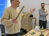 Προπόνηση στο χιόνι και κοπή της πρωτοχρονιάτικης πίτας 